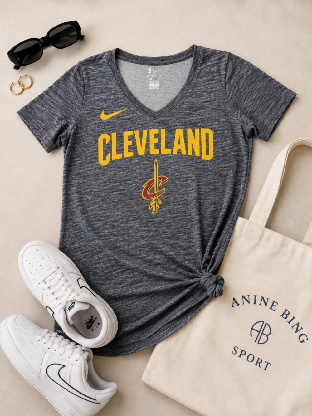 Nike Cavaliers Dri Fit Tee Sporty Girl Athleisure Small